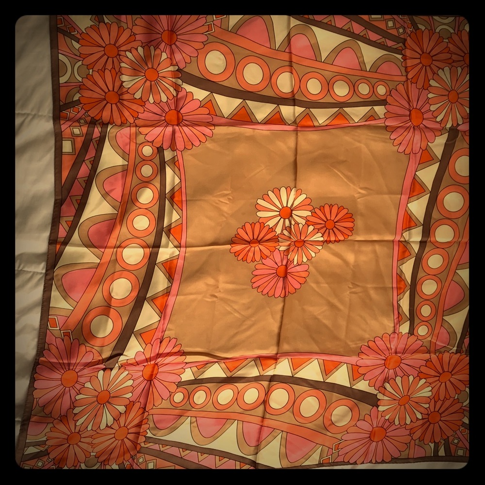 Adrienne Landau Studio Floral Scarf. Brand New
